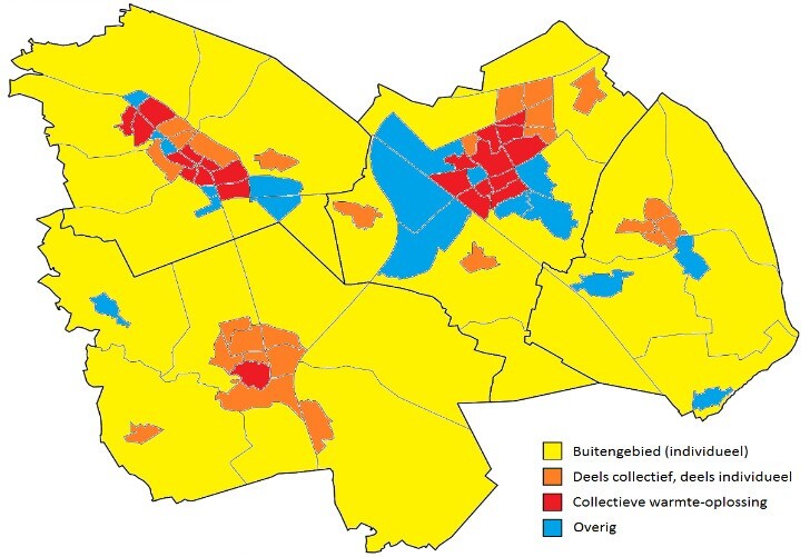 Mogelijke warmtevoorzieningen per wijk