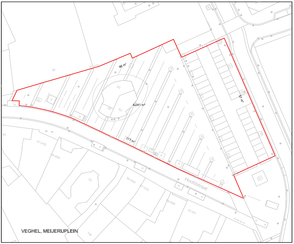 Veghel, Meijerijplein, evenemententerrein van 4.041 vierkante meter