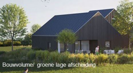 Bouwvolume groene lage afscheiding