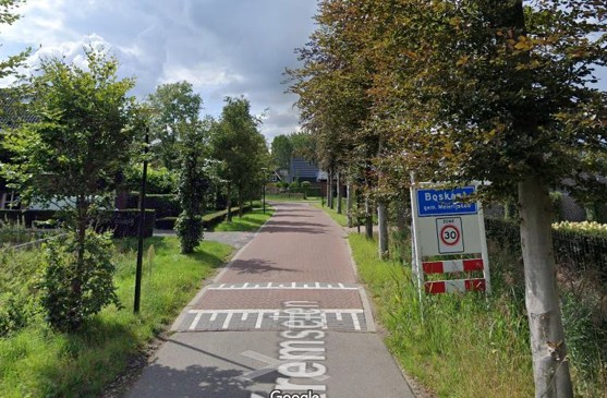 Verkeersplateau aangelegd bij overgang 30km-h en 60km-h