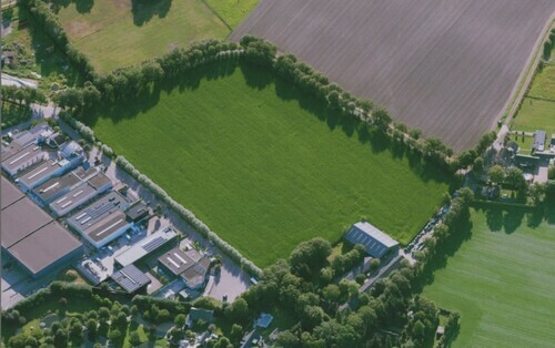 Een luchtfoto van de plek waar Molenakker 2 waarschijnlijk gevestigd wordt