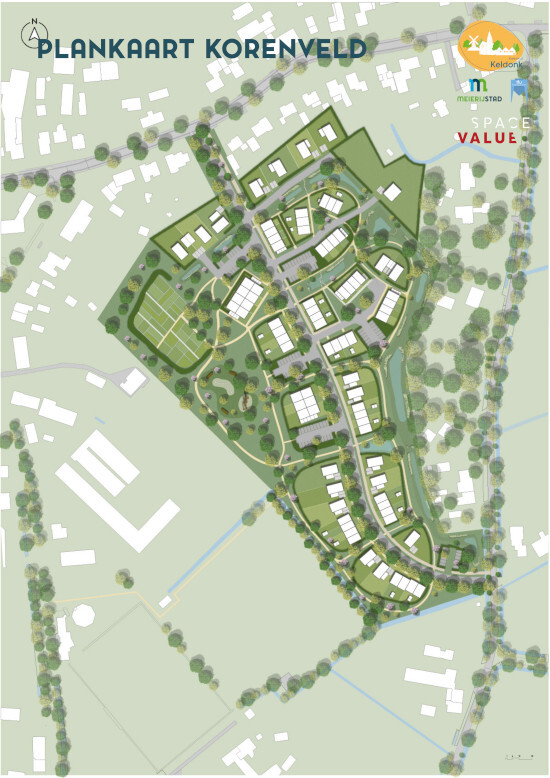 Keldonk plankaart Korenveld
