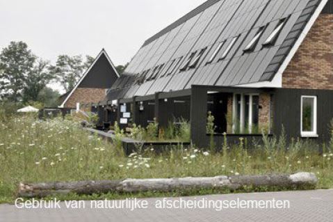 Gebruik van natuurlijke afscheidingselementen