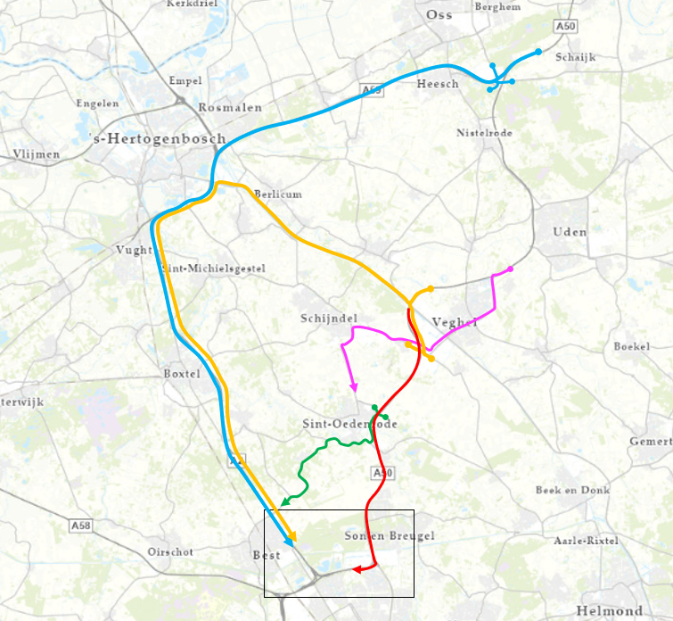 Weekendafsluiting A40 Veghel - Ekkersrijt