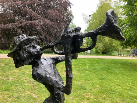 Kunstwerk - De Jazztrompettist - Jits Bakker - detail - Julianapark - 12 mei 2026