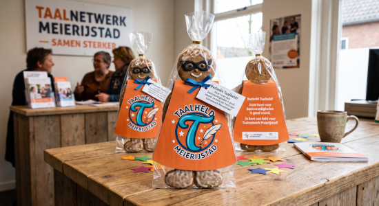 Taalheld bedankje-