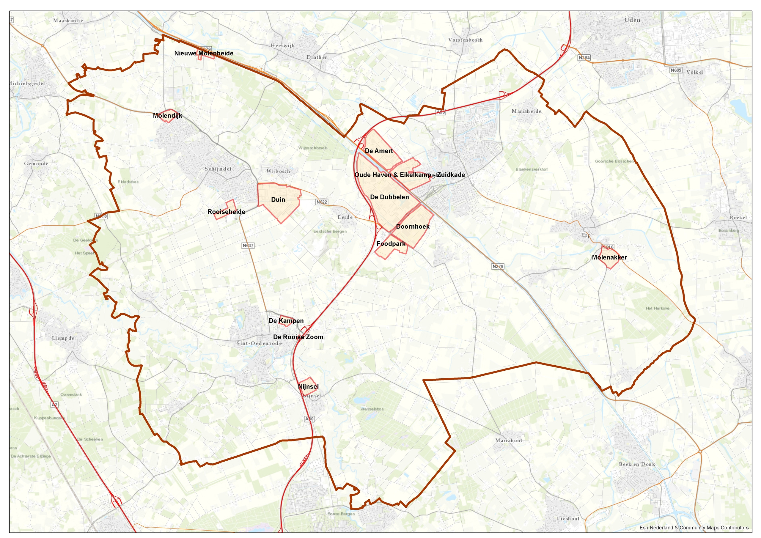 170166 - Overicht Bedrijventerreinen